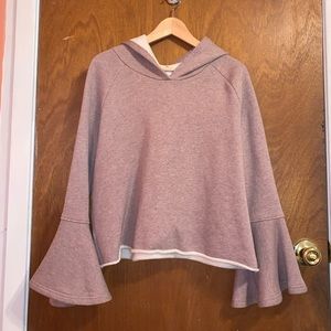 Melrose and Market Bell Sleeve Hooded Sweatshirt